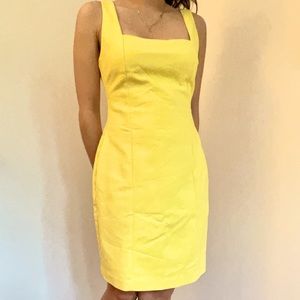 Zara: Yellow MIDI dress